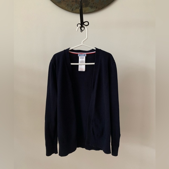 Jacadi Paris navy v-neck cardigan, size 10Y - Picture 2 of 4